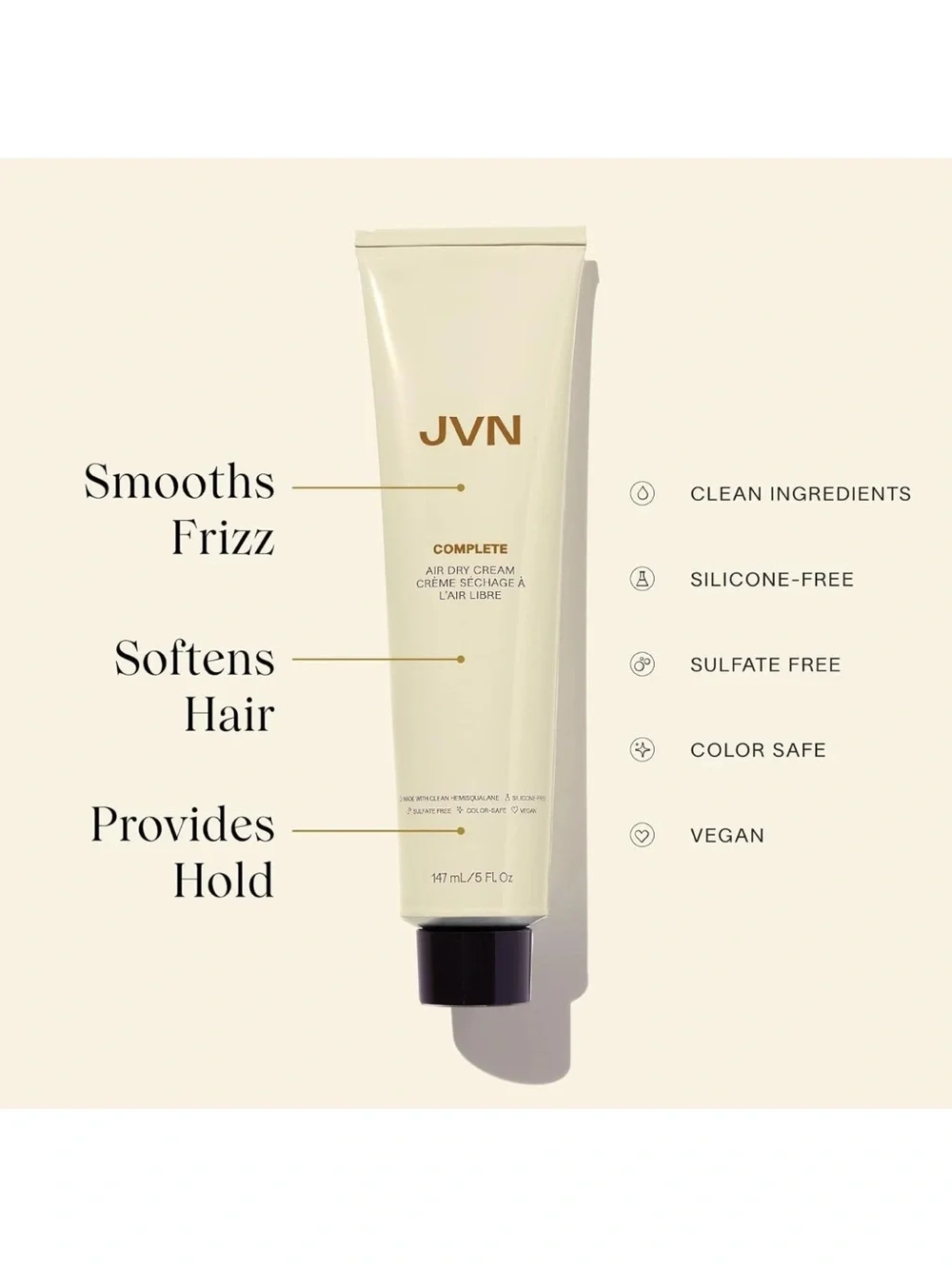 NEW! JVN Hair COMPLETE Air Dry Cream- Full Size $28